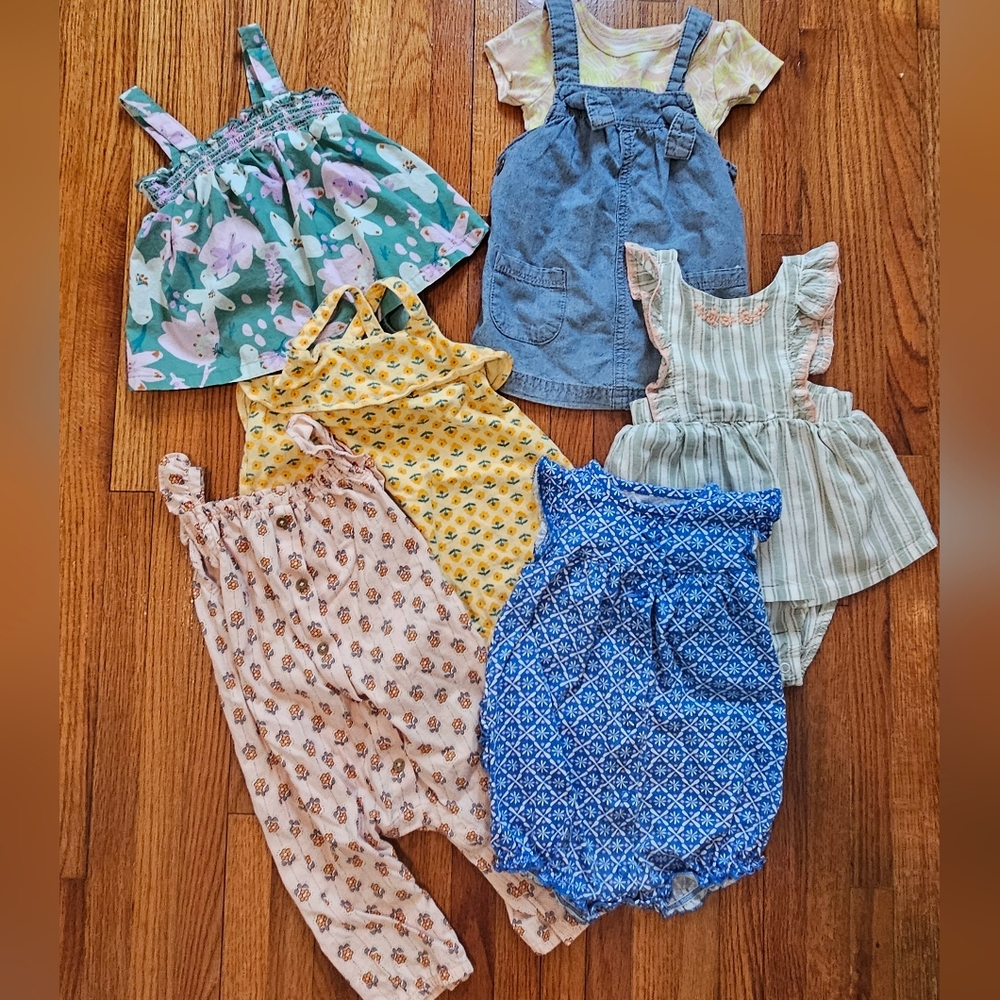 Carter's Baby Girl Outfits - Bundle of 6
